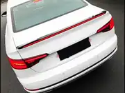 Audi A4 B9 2016-2019 Kayar Sinyalli LED'li Bagaj Spoyleri (Piano Black) 2