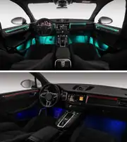 Porsche Macan 2014-2018 App Kontrollü Komple RGB Ambiyans Aydınlatma Seti 3